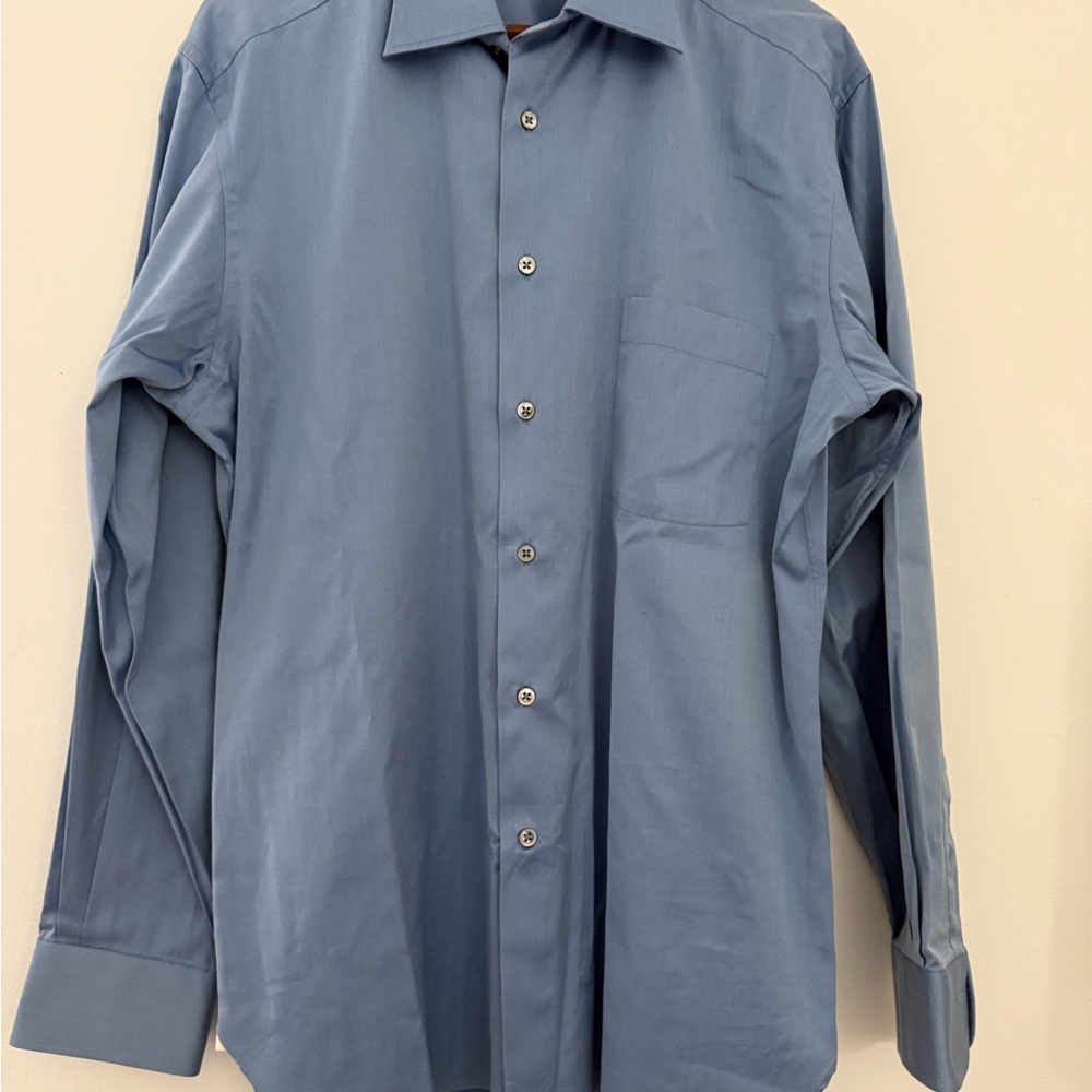 Ermenegildo Zegna Blue Dress Shirt